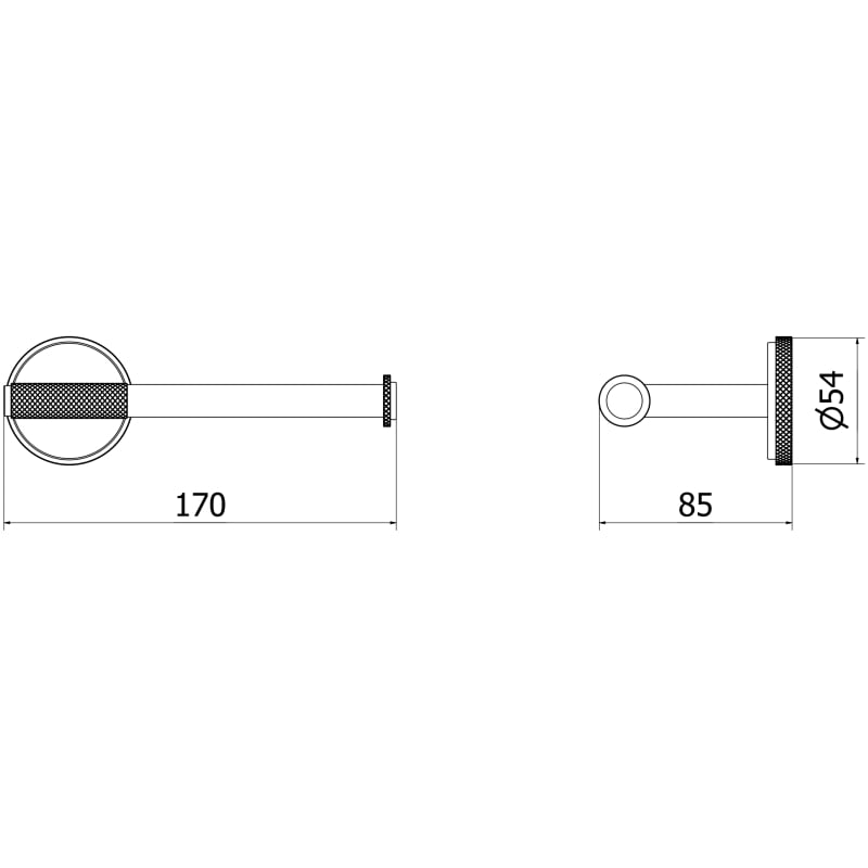 Mexen Gravo porte-papier toilette, cuivre brossé - 70A93025-65