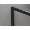 Mexen Exo-3S cabine de douche 3 parois coulissante 95 x 80 cm, transparent, noir - 8153-095-080-70-00-3S