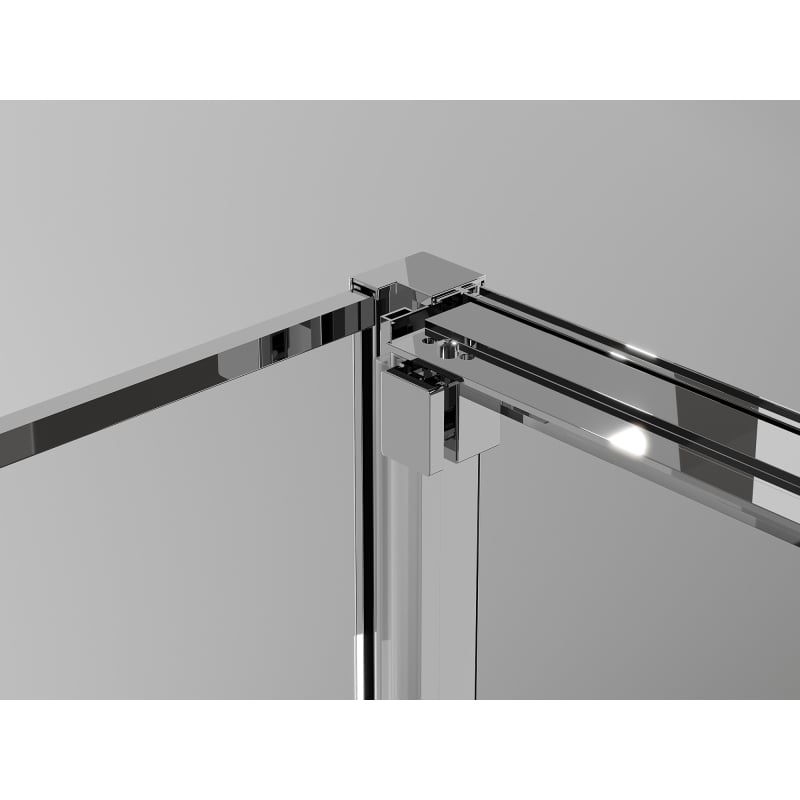 Mexen Exo cabine de douche coulissante 90 x 70 cm, transparent, chromé - 8153-090-070-01-00