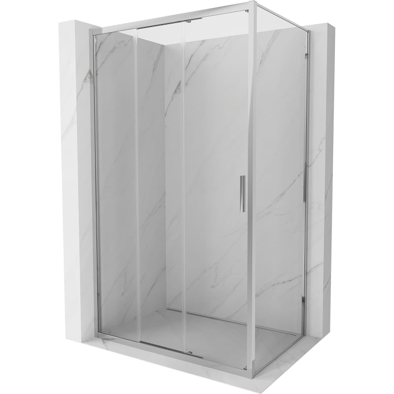 Mexen Exo cabine de douche coulissante 95 x 70 cm, transparent, chromé - 8153-095-070-01-00