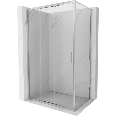 Mexen Exo-3S cabine de douche coulissante 100 x 85 cm, transparent, chrome - 8153-100-085-01-00