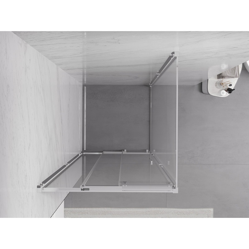Mexen Exo-3S cabine de douche coulissante 90 x 90 cm, transparent, chromé - 8153-090-090-01-00