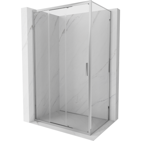 Mexen Exo cabine de douche coulissante 100 x 90 cm, transparent, chrome - 8153-100-090-01-00