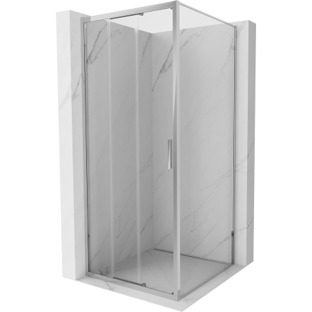 Mexen Exo-3S cabine de douche coulissante 100 x 100 cm, transparent, chromé - 8153-100-100-01-00