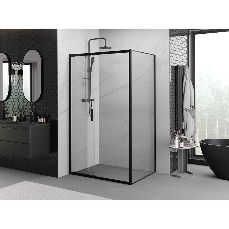 Mexen Exo-3S cabine de douche coulissante 100 x 70 cm, transparent, noir - 8153-100-070-70-00