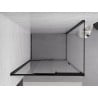 Mexen Exo cabine de douche coulissante 95 x 75 cm, transparent, noire - 8153-095-075-70-00