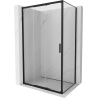 Mexen Exo cabine de douche coulissante 85 x 80 cm, transparent, noir - 8153-085-080-70-00