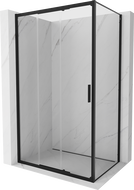 Mexen Exo-3S cabine de douche coulissante 90 x 80 cm, transparente, noire - 8153-090-080-70-00