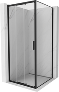Mexen Exo-3S cabine de douche coulissante 85 x 85 cm, transparent, noir - 8153-085-085-70-00