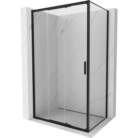 Mexen Exo-3S cabine de douche coulissante 85 x 95 cm, transparente, noire - 8153-085-095-70-00