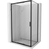 Mexen Exo-3S cabine de douche coulissante 80 x 100 cm, transparent, noir - 8153-080-100-70-00
