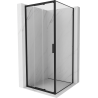 Mexen Exo-3S cabine de douche coulissante 100 x 100 cm, transparente, noire - 8153-100-100-70-00