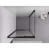 Mexen Exo-3S cabine de douche coulissante 100 x 100 cm, transparente, noire - 8153-100-100-70-00