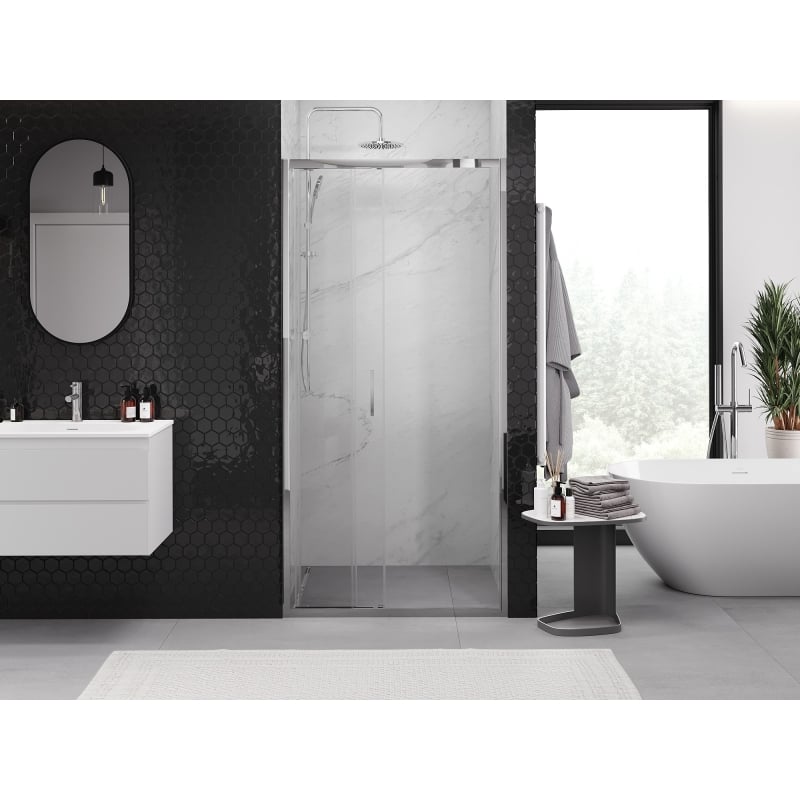 Mexen Exo-3S porte de douche coulissante 70 cm, transparente, chromée - 8153-070-000-01-00