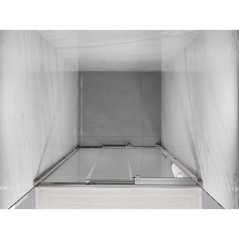 Mexen Exo-3S porte de douche coulissante 75 cm, transparent, chrome - 8153-075-000-01-00