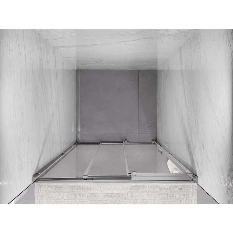 Mexen Exo-3S porte de douche coulissante 90 cm, transparent, chromé - 8153-090-000-01-00