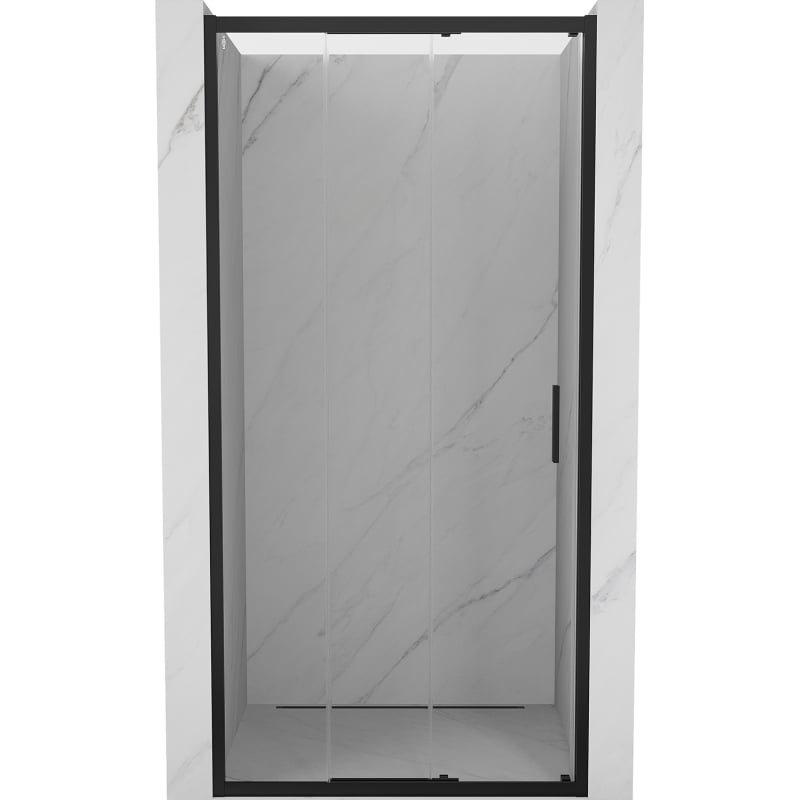 Mexen Exo-3S porte de douche coulissante 75 cm, transparente, noire - 8153-075-000-70-00