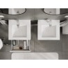 Mexen Orio armoire de salle de bains 50 cm avec lavabo Otis, 1 tiroir, blanc mat - 91A10-05023-1-BF01-W18M01
