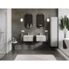 Mexen Orio meuble de salle de bain 50 cm avec lavabo Otis, 1 tiroir, gris mat/blanc mat - 91A10-05023-1-BF62-W18M01