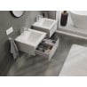 Mexen Orio meuble de salle de bain 50 cm avec lavabo Otis, 1 tiroir, gris mat/blanc mat - 91A10-05023-1-BF62-W18M01