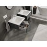 Mexen Orio armoire de salle de bain 50 cm avec lavabo Otis, 1 tiroir, graphite mat/blanc mat - 91A10-05023-1-BF66-W18M01