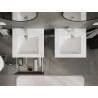 Mexen Orio armoire de salle de bain 50 cm avec lavabo Otis, 1 tiroir, graphite mat/blanc mat - 91A10-05023-1-BF66-W18M01