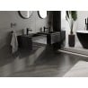 Mexen Orio armoire de salle de bain 50 cm avec lavabo Otis, 1 tiroir, noir brillant/noir mat - 91A10-05023-1-BF70-W18M71