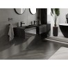 Mexen Orio armoire de salle de bains 50 cm avec lavabo Otis, 1 tiroir, noir brillant/noir mat - 91A10-05023-1-BF70-W18M71