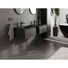 Mexen Orio armoire de salle de bain 50 cm avec lavabo Otis, 1 tiroir, noir mat - 91A10-05023-1-BF71-W18M71