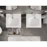 Mexen Orio meuble de salle de bain 50 cm avec lavabo Vela, 1 tiroir, blanc brillant - 91A10-05023-1-BF00-W23M00