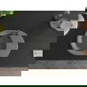 Mexen Kevin évier en granit à 1 cuve avec égouttoir 586 x 458 mm, Gris, siphon Noir - 6517581005-71-B