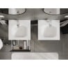 Mexen Orio armoire de salle de bain 50 cm avec lavabo Vela, 1 tiroir, graphite mat/blanc mat - 91A10-05023-1-BF66-W23M01