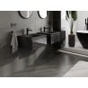Mexen Orio armoire de salle de bain 50 cm avec lavabo Vela, 1 tiroir, noir brillant/noir mat - 91A10-05023-1-BF70-W23M71