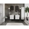 Mexen Orio meuble de salle de bains 50 cm avec lavabo Vela, 2 tiroirs, blanc brillant - 91A10-05047-2-BFF00-W23M00