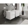 Mexen Orio meuble de salle de bains 50 cm avec lavabo Vela, 2 tiroirs, blanc brillant - 91A10-05047-2-BFF00-W23M00