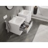 Mexen Orio meuble de salle de bains 50 cm avec lavabo Vela, 2 tiroirs, blanc brillant - 91A10-05047-2-BFF00-W23M00