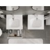 Mexen Orio meuble de salle de bains 50 cm avec lavabo Vela, 2 tiroirs, blanc brillant - 91A10-05047-2-BFF00-W23M00