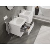 Mexen Orio meuble de salle de bains 50 cm avec lavabo Vela, 2 tiroirs, blanc mat - 91A10-05047-2-BFF01-W23M01