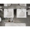 Mexen Orio meuble de salle de bains 50 cm avec lavabo Vela, 2 tiroirs, blanc mat - 91A10-05047-2-BFF01-W23M01