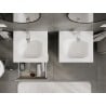 Mexen Orio armoire de salle de bain 50 cm avec lavabo Vela, 2 tiroirs, gris mat/blanc mat - 91A10-05047-2-BFF62-W23M01
