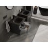 Mexen Orio armoire de salle de bain 50 cm avec lavabo Vela, 2 tiroirs, noir mat - 91A10-05047-2-BFF71-W23M71