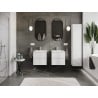 Mexen Orio meuble de salle de bain 50 cm avec lavabo Otis, 2 tiroirs, blanc brillant - 91A10-05047-2-BFF00-W18M00
