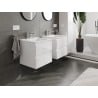 Mexen Orio meuble de salle de bain 50 cm avec lavabo Otis, 2 tiroirs, blanc brillant - 91A10-05047-2-BFF00-W18M00