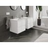 Mexen Orio meuble de salle de bain 50 cm avec lavabo Otis, 2 tiroirs, blanc mat - 91A10-05047-2-BFF01-W18M01