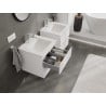 Mexen Orio meuble de salle de bain 50 cm avec lavabo Otis, 2 tiroirs, blanc mat - 91A10-05047-2-BFF01-W18M01