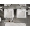 Mexen Orio meuble de salle de bain 50 cm avec lavabo Otis, 2 tiroirs, blanc mat - 91A10-05047-2-BFF01-W18M01