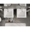 Mexen Orio armoire de salle de bain 50 cm avec lavabo Otis, 2 tiroirs, gris mat/blanc mat - 91A10-05047-2-BFF62-W18M01