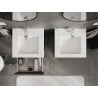 Mexen Orio cabinet de salle de bain 50 cm avec lavabo Otis, 2 tiroirs, graphite mat/blanc mat - 91A10-05047-2-BFF66-W18M01
