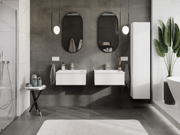 Mexen Orio meuble de salle de bains 60 cm avec lavabo Otis, 1 tiroir, blanc mat - 91A10-06023-1-BF01-W18M01