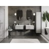 Mexen Orio armoire de salle de bain 60 cm avec lavabo Otis, 1 tiroir, gris mat/blanc mat - 91A10-06023-1-BF62-W18M01